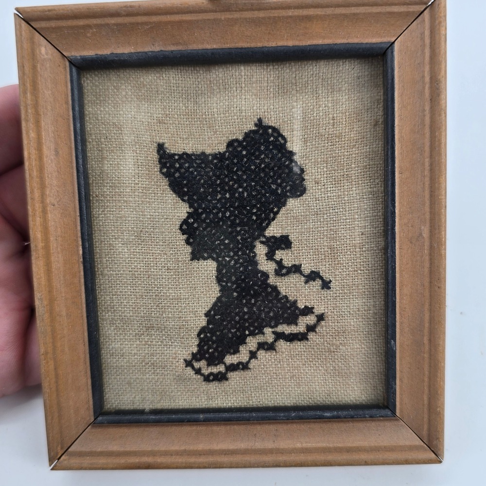 Unbranded Silhouette Art Set 8pc Vintage Victorian Style Black Gold Wall Decor - Picture 9 of 9